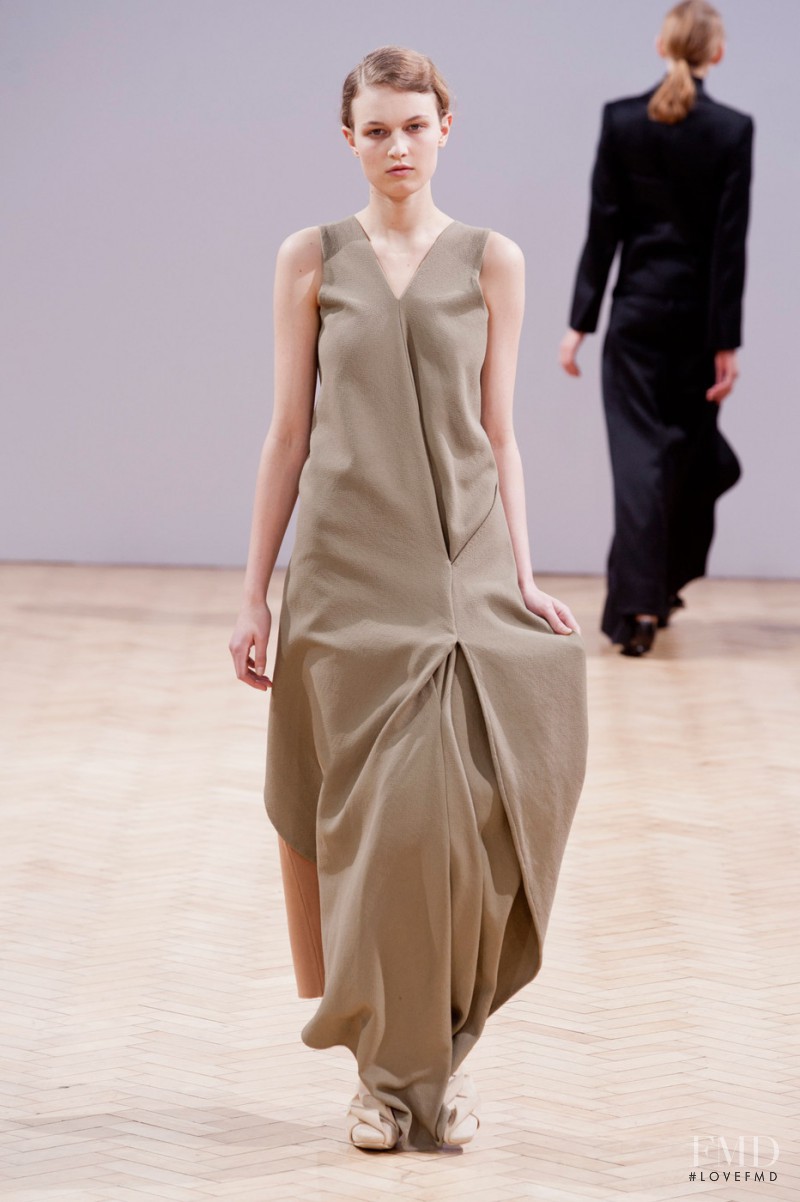 Madison Leyes featured in  the J.W. Anderson fashion show for Autumn/Winter 2014