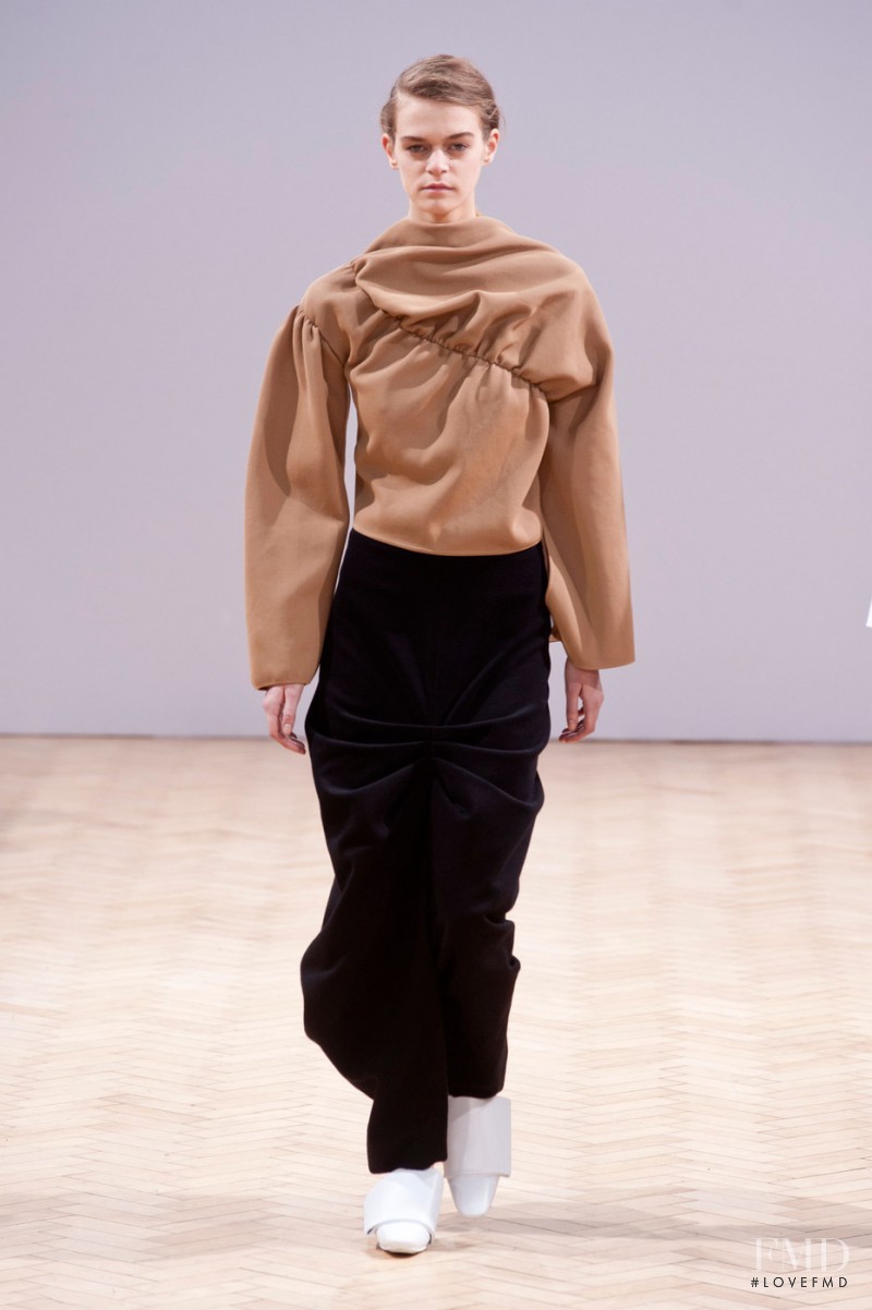 Brogan Loftus featured in  the J.W. Anderson fashion show for Autumn/Winter 2014