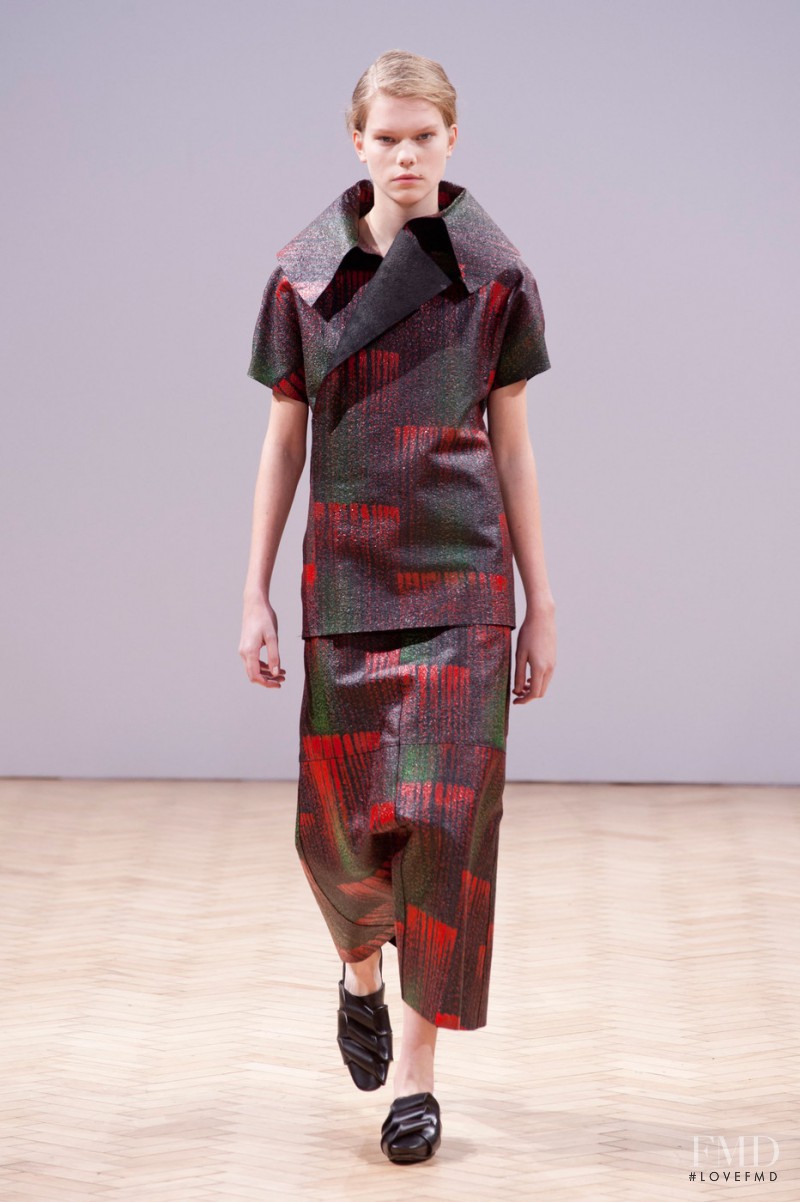 Vita West featured in  the J.W. Anderson fashion show for Autumn/Winter 2014