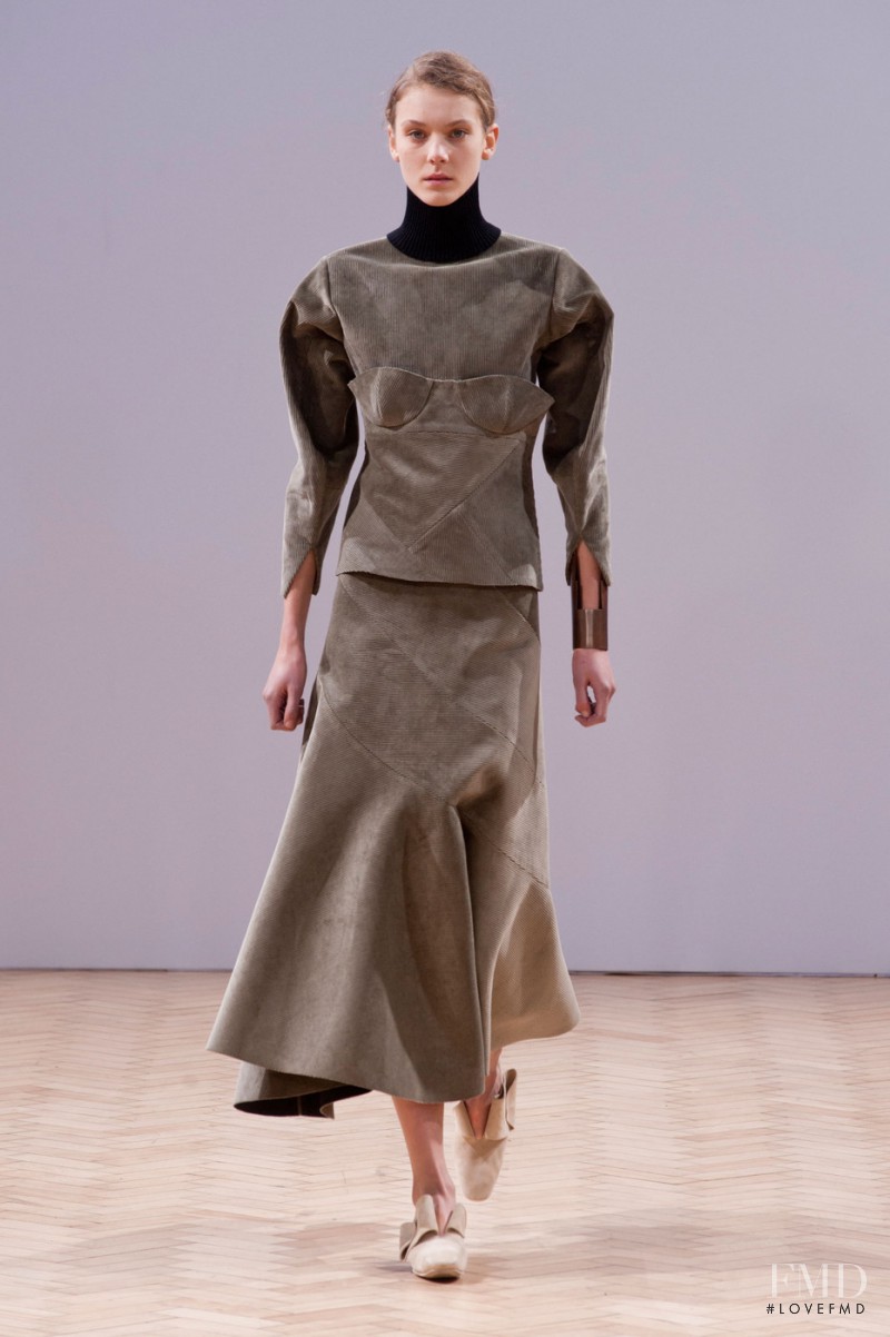 Phillipa Hemphrey featured in  the J.W. Anderson fashion show for Autumn/Winter 2014