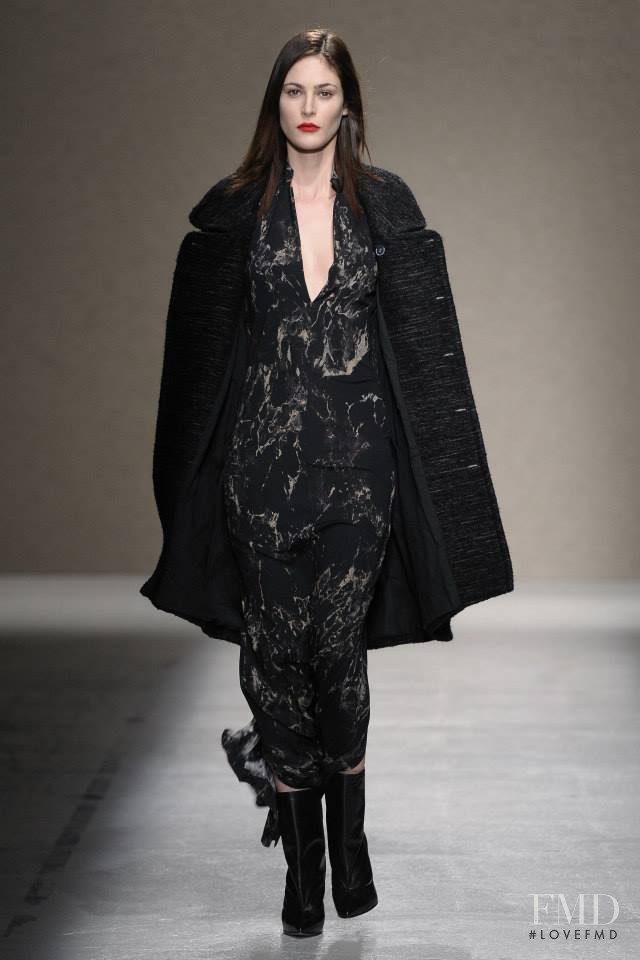 Maud Le Fort featured in  the A.F. Vandevorst fashion show for Autumn/Winter 2014