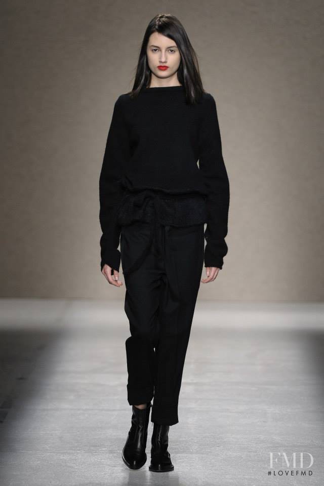Bruna Ludtke featured in  the A.F. Vandevorst fashion show for Autumn/Winter 2014
