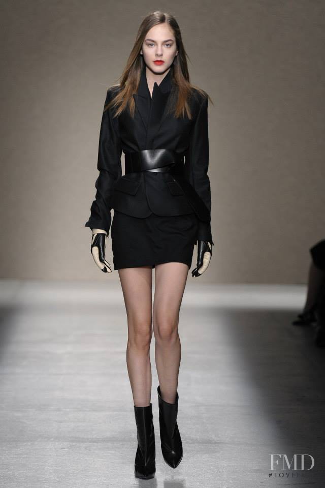 Alma Durand featured in  the A.F. Vandevorst fashion show for Autumn/Winter 2014