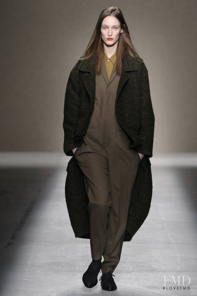 Franzi Mueller featured in  the A.F. Vandevorst fashion show for Autumn/Winter 2014