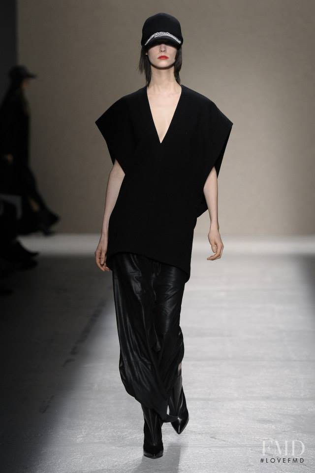 Manon Leloup featured in  the A.F. Vandevorst fashion show for Autumn/Winter 2014