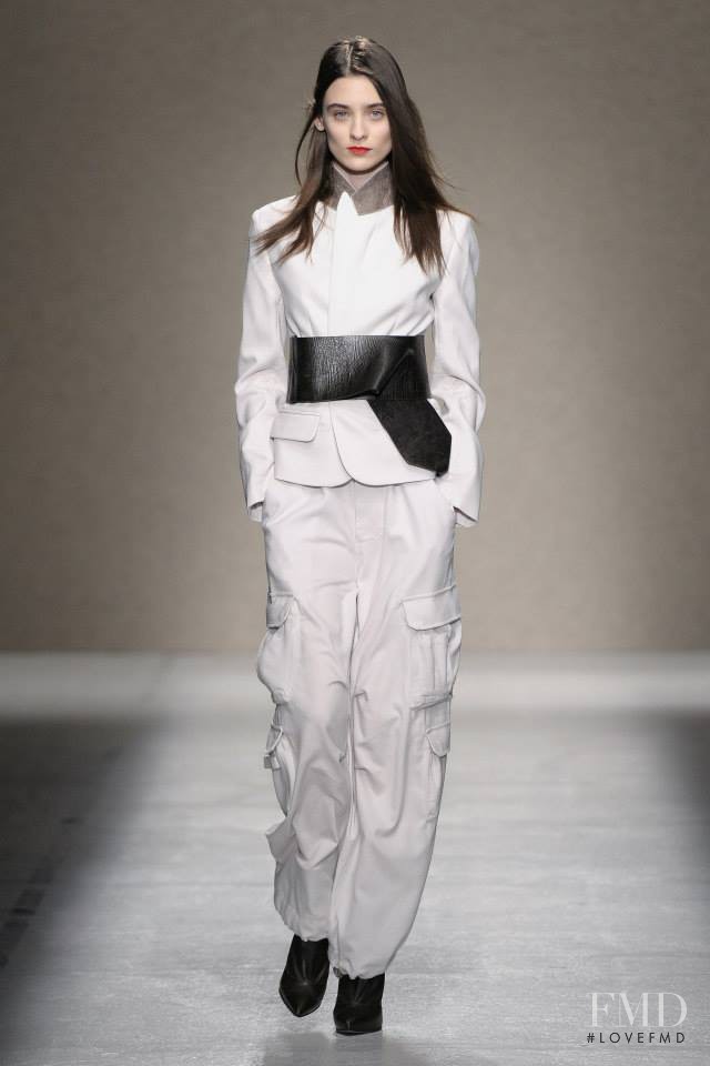Carolina Thaler featured in  the A.F. Vandevorst fashion show for Autumn/Winter 2014