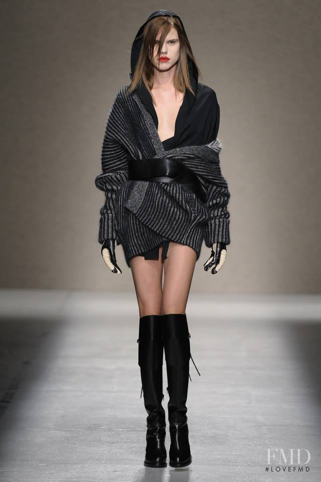 Josefin Gustafsson featured in  the A.F. Vandevorst fashion show for Autumn/Winter 2014