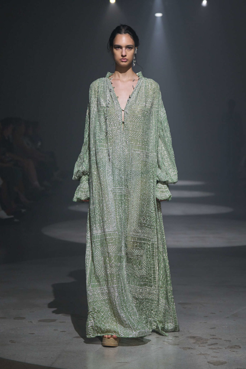 Silvia Perdomo featured in  the Cucculelli Shaheen fashion show for Spring/Summer 2025