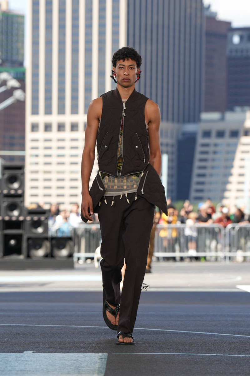 Luthando Ngema featured in  the Off-White fashion show for Spring/Summer 2025