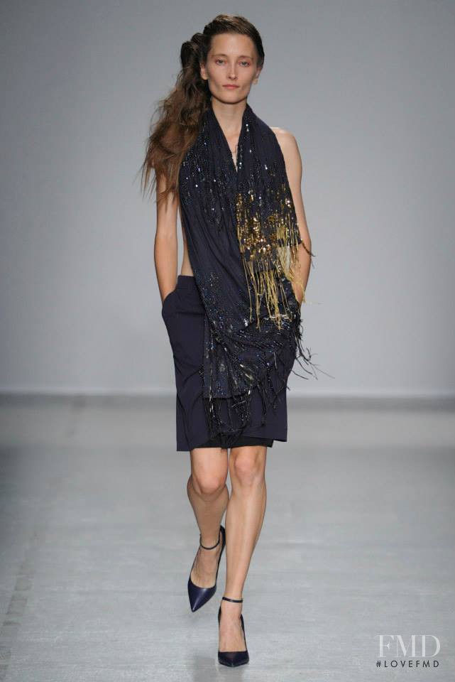 Iekeliene Stange featured in  the A.F. Vandevorst fashion show for Spring/Summer 2014
