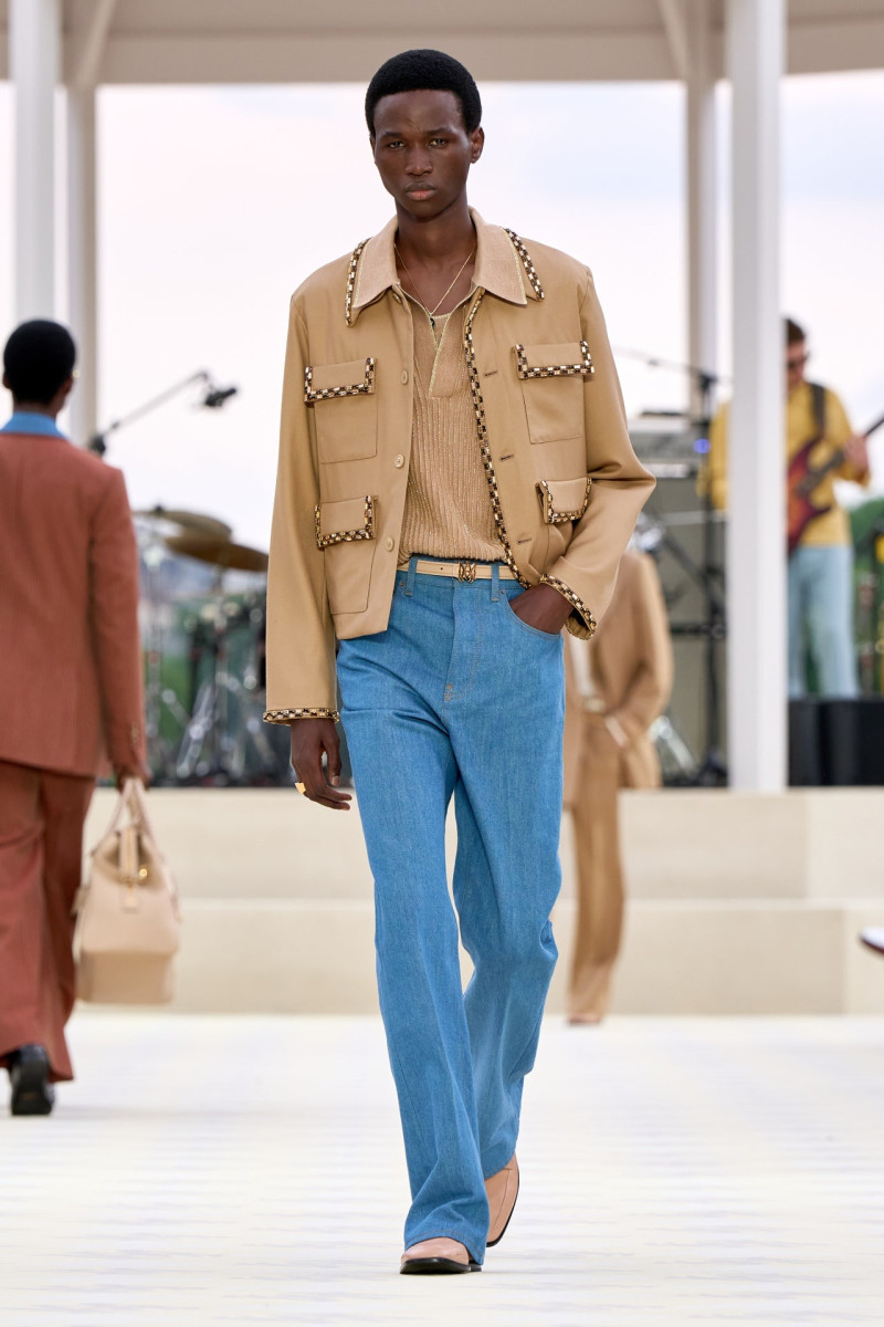 Gaye Serigne featured in  the Amiri fashion show for Spring/Summer 2025