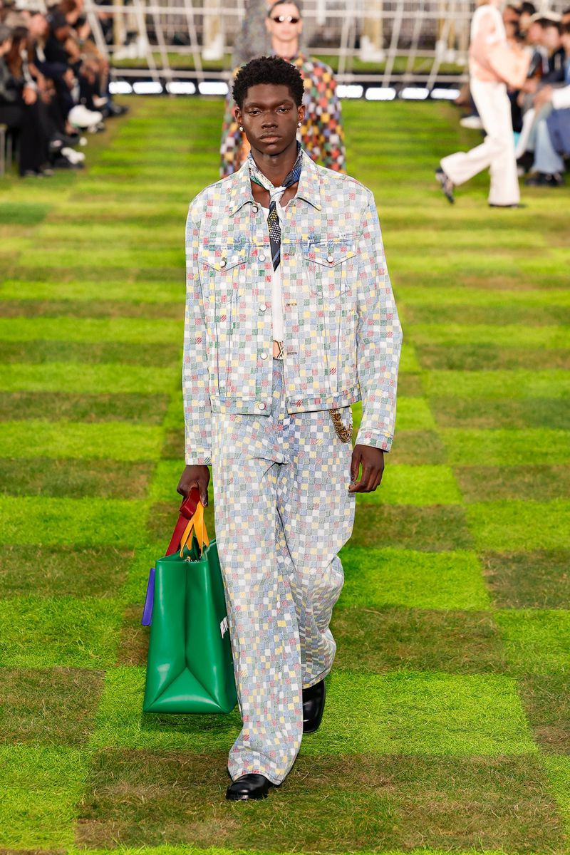 Zaquel Mendes featured in  the Louis Vuitton fashion show for Spring/Summer 2025