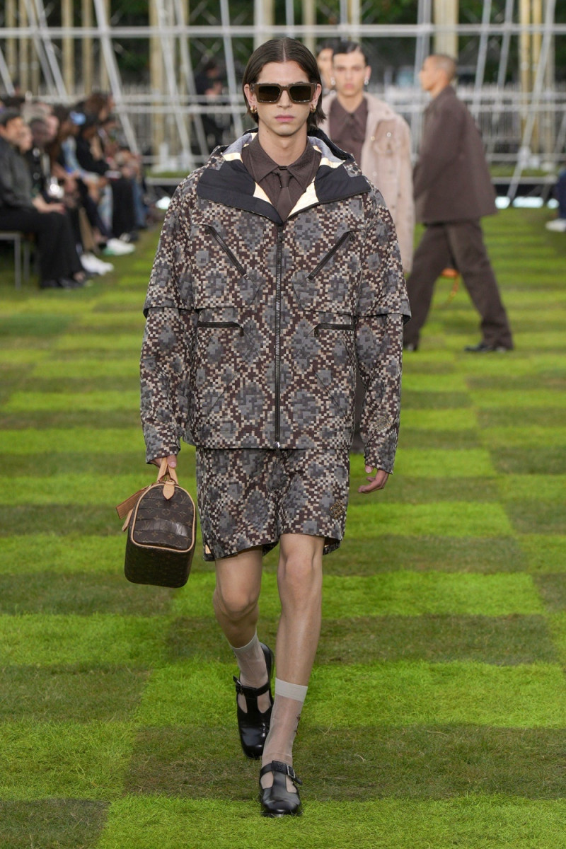 Hedi Ben Tekaya featured in  the Louis Vuitton fashion show for Spring/Summer 2025