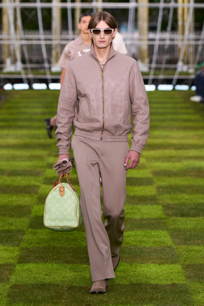 Silas Lutz featured in  the Louis Vuitton fashion show for Spring/Summer 2025