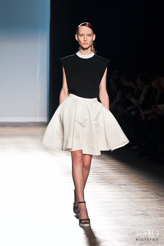 Nika Cole featured in  the Ksenia Schnaider fashion show for Spring/Summer 2014