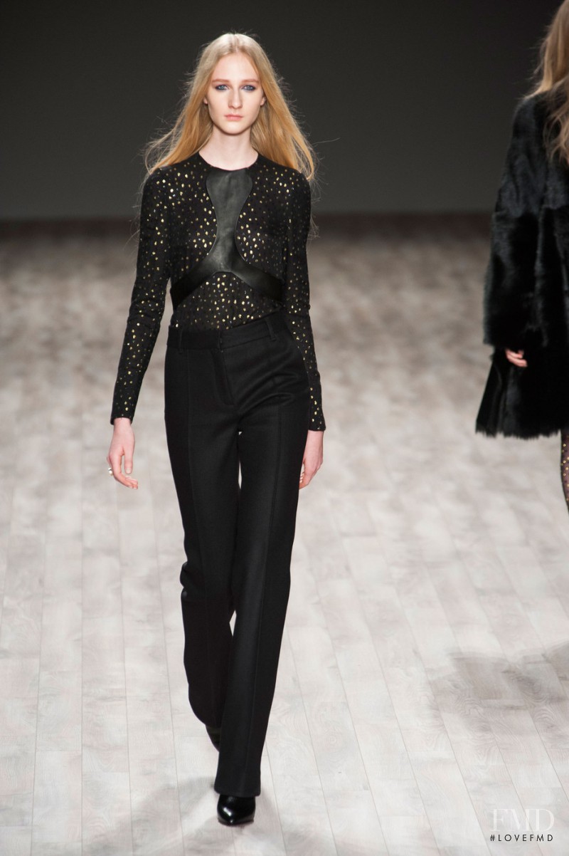 Charlotte Lindvig featured in  the Jill Stuart fashion show for Autumn/Winter 2014