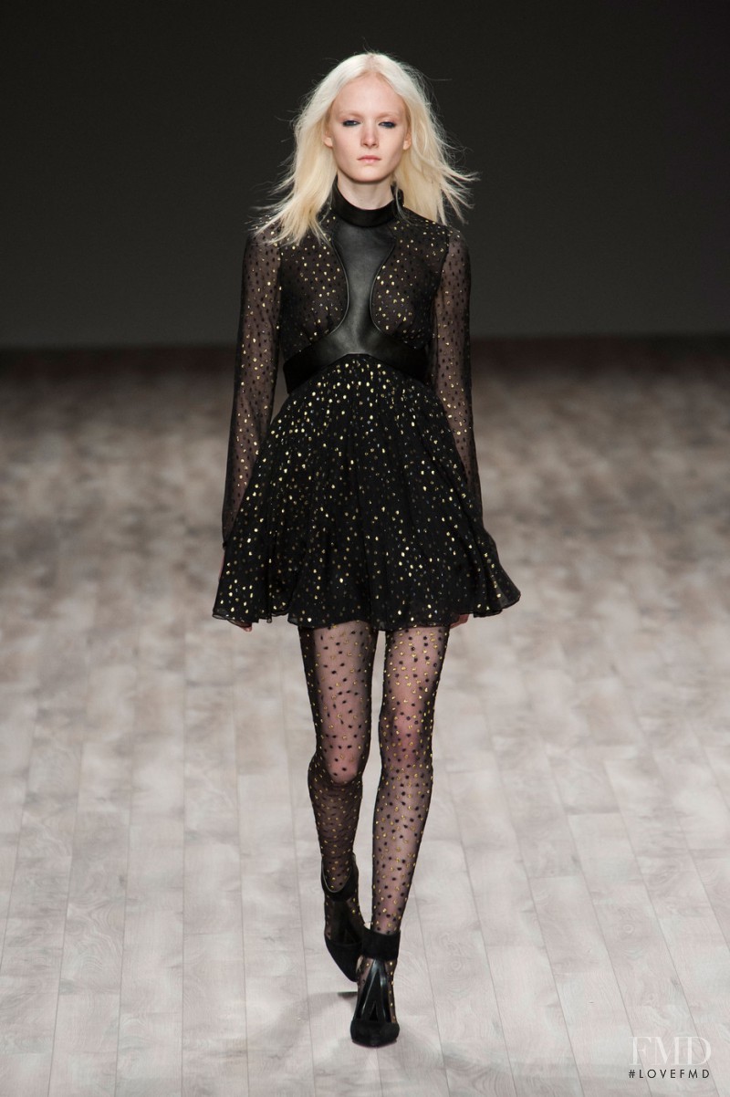 Maja Salamon featured in  the Jill Stuart fashion show for Autumn/Winter 2014