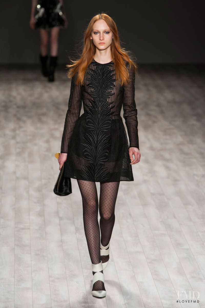 Nika Cole featured in  the Jill Stuart fashion show for Autumn/Winter 2014