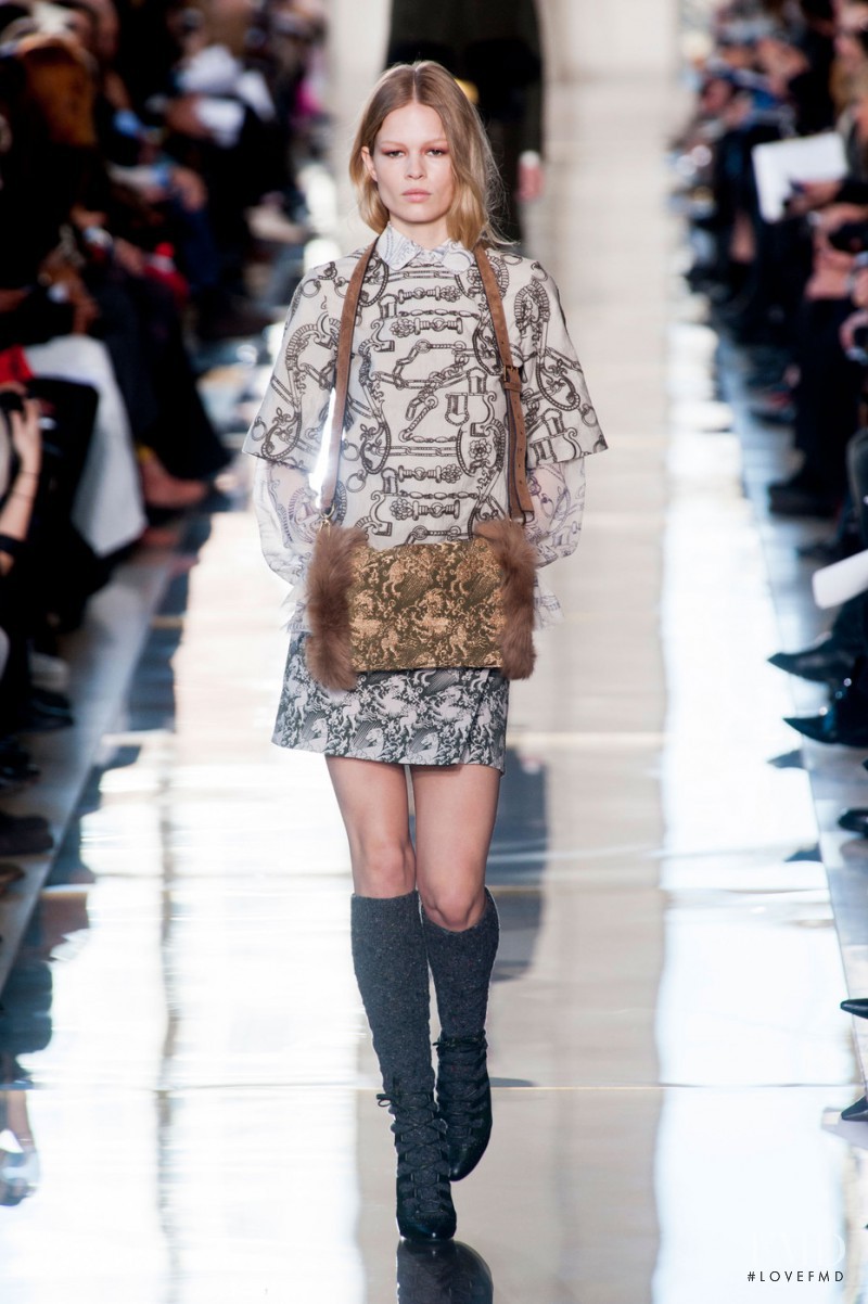 Anna Ewers featured in  the Tory Burch fashion show for Autumn/Winter 2014