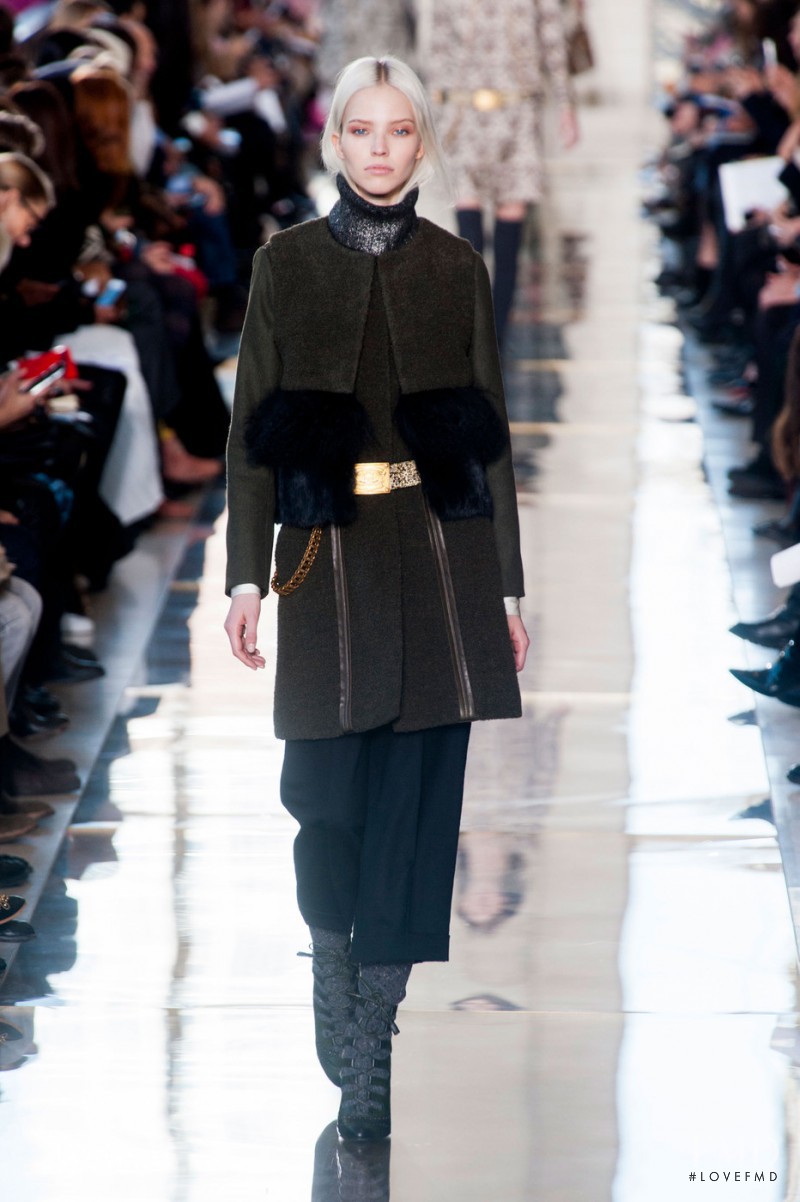Sasha Luss featured in  the Tory Burch fashion show for Autumn/Winter 2014