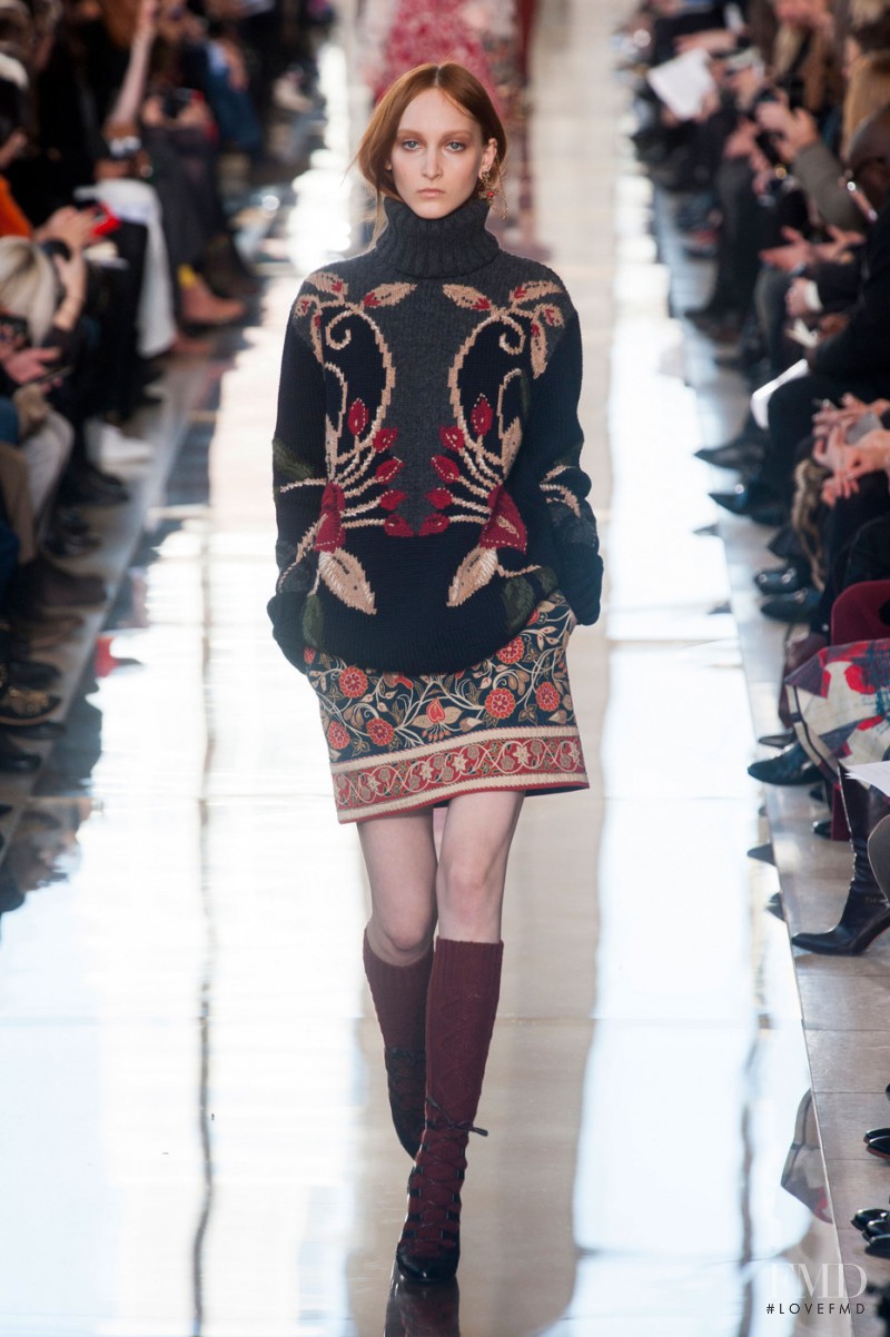 Nika Cole featured in  the Tory Burch fashion show for Autumn/Winter 2014
