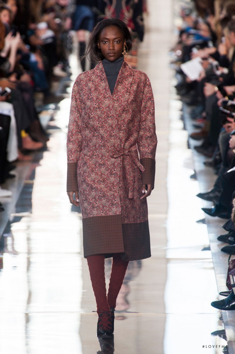 Riley Montana featured in  the Tory Burch fashion show for Autumn/Winter 2014