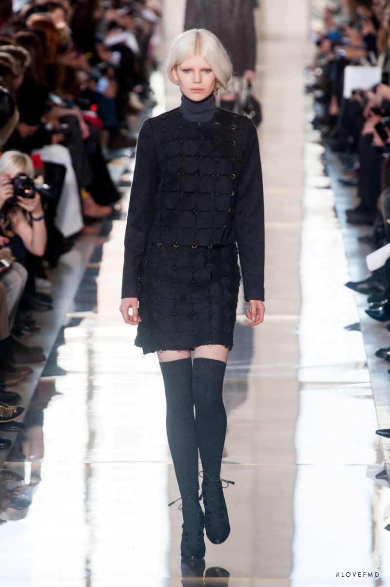 Ola Rudnicka featured in  the Tory Burch fashion show for Autumn/Winter 2014