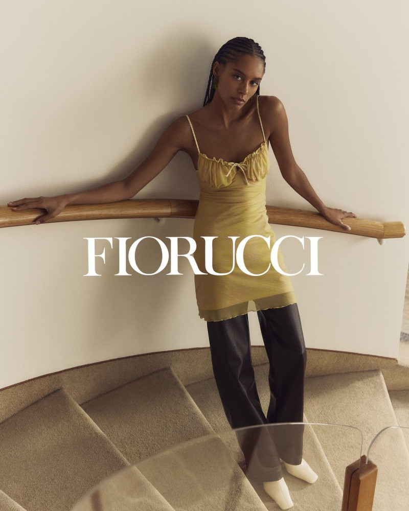 Isis Samassa featured in  the Fiorucci advertisement for Spring/Summer 2023