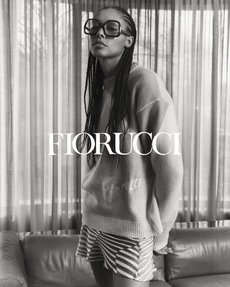 Isis Samassa featured in  the Fiorucci advertisement for Spring/Summer 2023