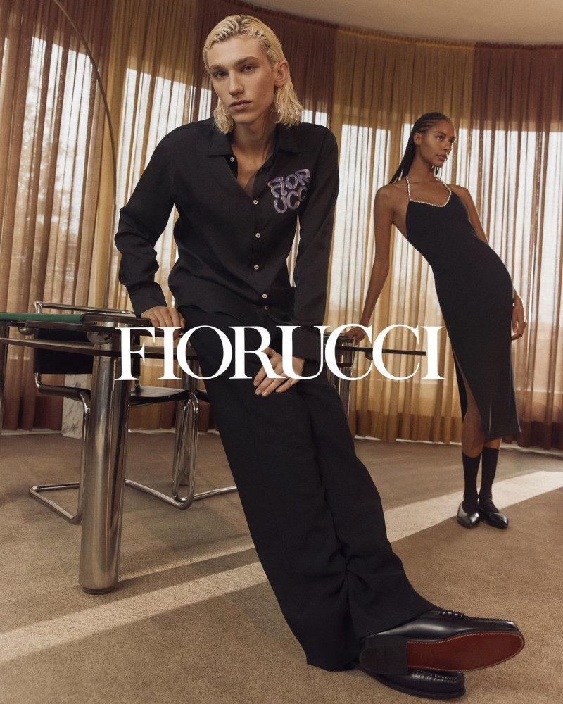 Isis Samassa featured in  the Fiorucci advertisement for Spring/Summer 2023