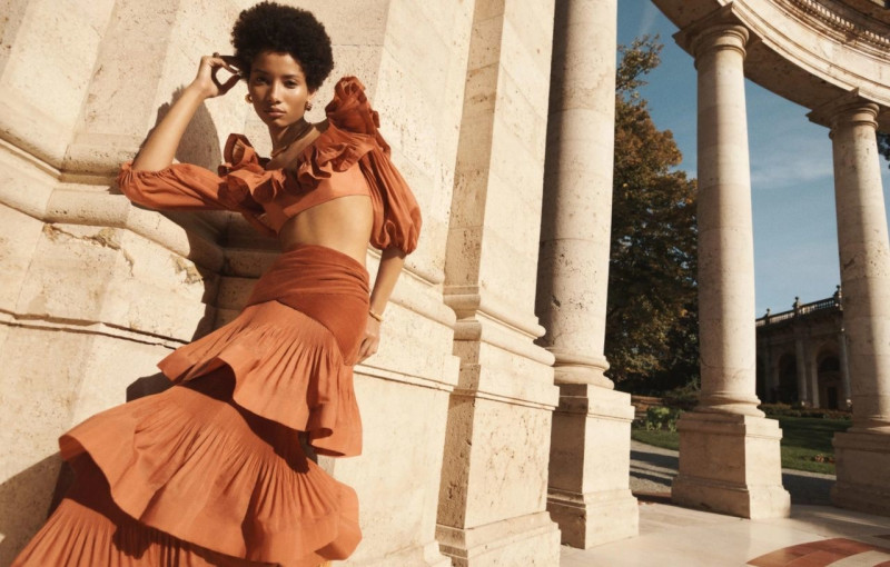 Lineisy Montero featured in  the Zimmermann advertisement for Spring/Summer 2023