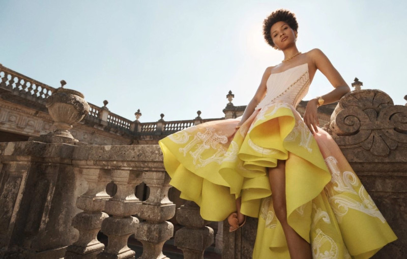 Lineisy Montero featured in  the Zimmermann advertisement for Spring/Summer 2023