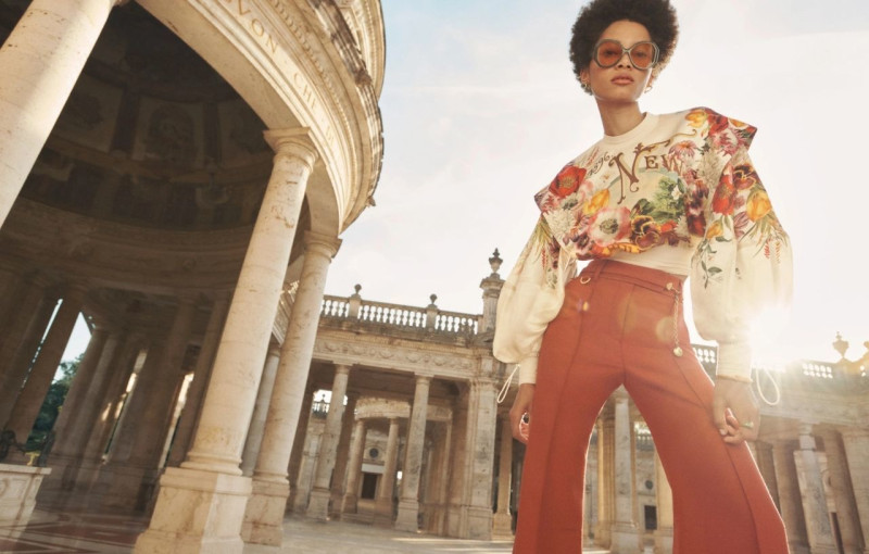 Lineisy Montero featured in  the Zimmermann advertisement for Spring/Summer 2023