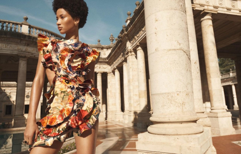 Lineisy Montero featured in  the Zimmermann advertisement for Spring/Summer 2023