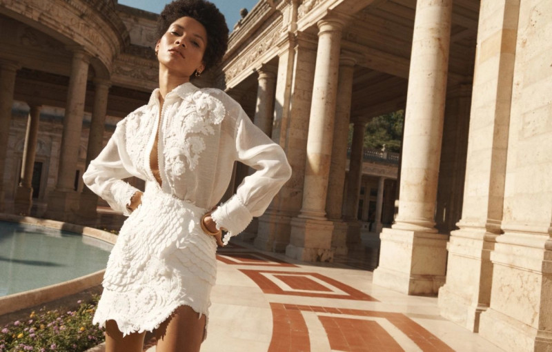 Lineisy Montero featured in  the Zimmermann advertisement for Spring/Summer 2023