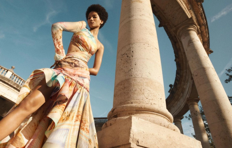 Lineisy Montero featured in  the Zimmermann advertisement for Spring/Summer 2023