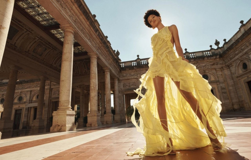 Lineisy Montero featured in  the Zimmermann advertisement for Spring/Summer 2023