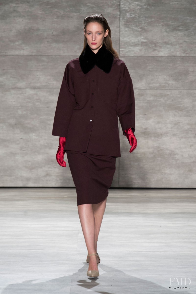 Franzi Mueller featured in  the Tome fashion show for Autumn/Winter 2014
