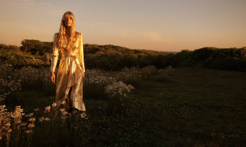 Julia Stegner featured in  the Zimmermann advertisement for Autumn/Winter 2020