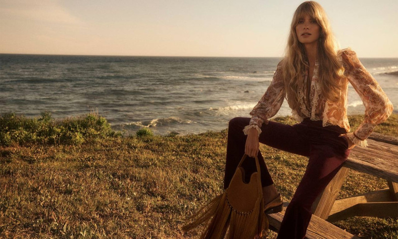 Julia Stegner featured in  the Zimmermann advertisement for Autumn/Winter 2020