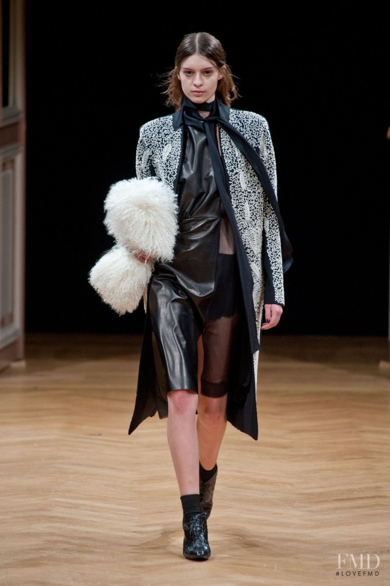 Cristina Mantas featured in  the Sharon Wauchob fashion show for Autumn/Winter 2014