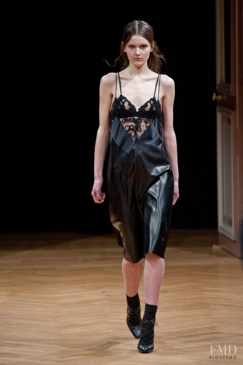 Luba Hryniv featured in  the Sharon Wauchob fashion show for Autumn/Winter 2014