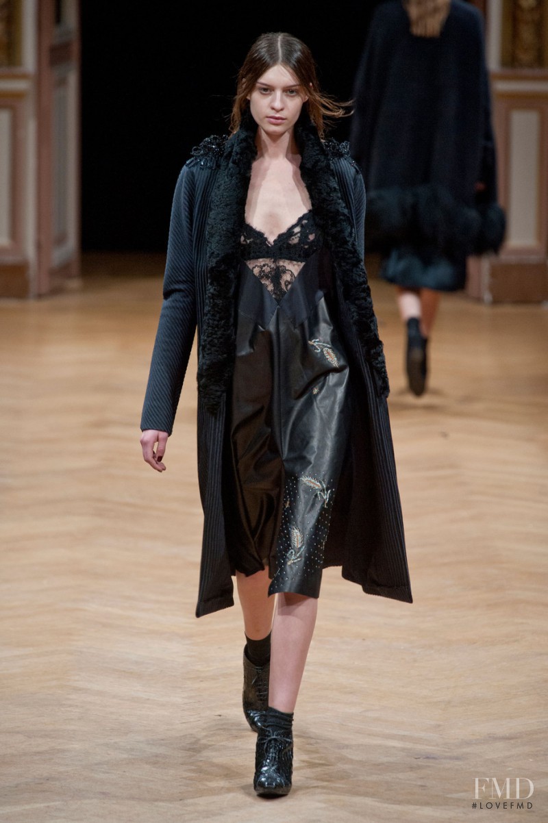 Cristina Mantas featured in  the Sharon Wauchob fashion show for Autumn/Winter 2014
