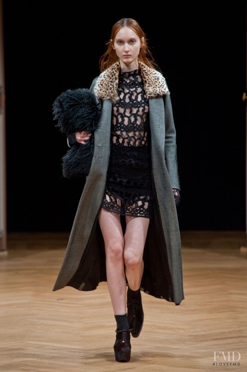 Nika Cole featured in  the Sharon Wauchob fashion show for Autumn/Winter 2014