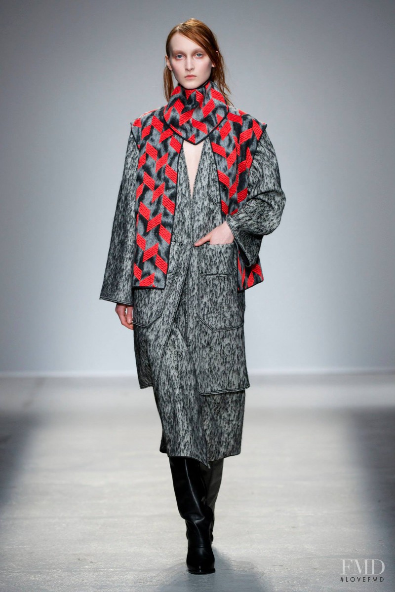 Nika Cole featured in  the Veronique Leroy fashion show for Autumn/Winter 2014