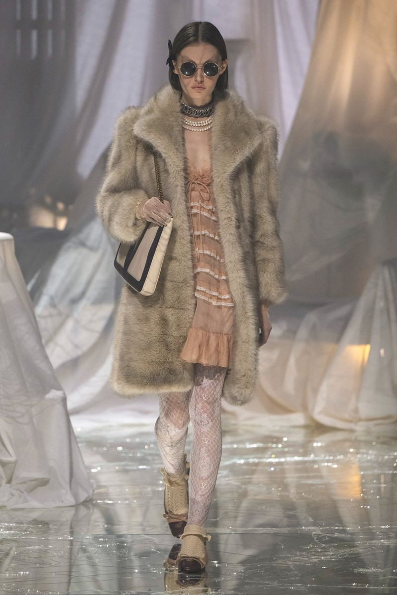 Avah Adams featured in  the Valentino fashion show for Spring/Summer 2025