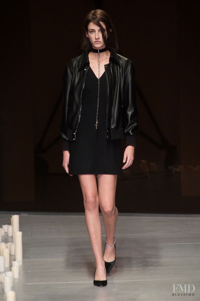 Cristina Herrmann featured in  the Marios Schwab fashion show for Autumn/Winter 2014