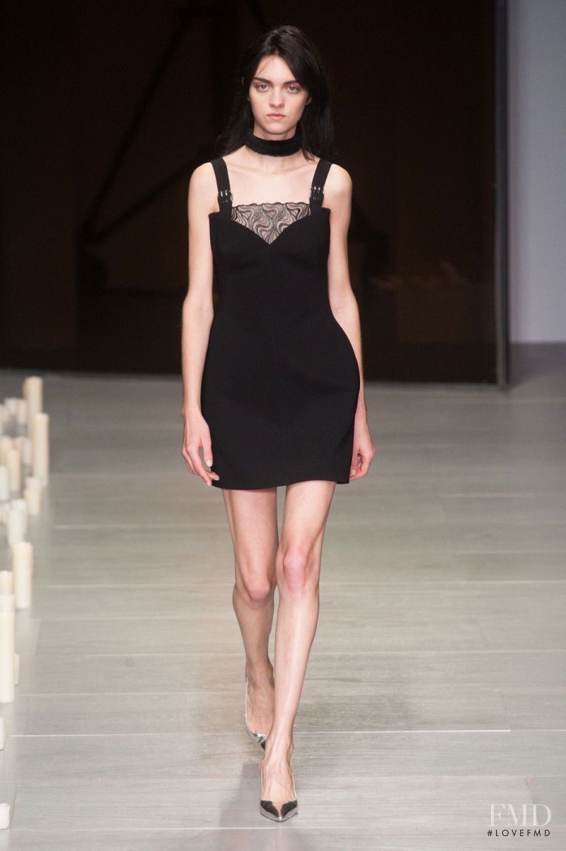 Magda Laguinge featured in  the Marios Schwab fashion show for Autumn/Winter 2014