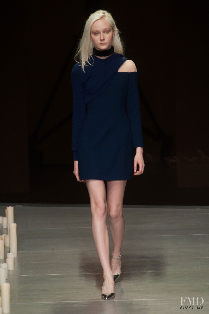 Juliette Fazekas featured in  the Marios Schwab fashion show for Autumn/Winter 2014