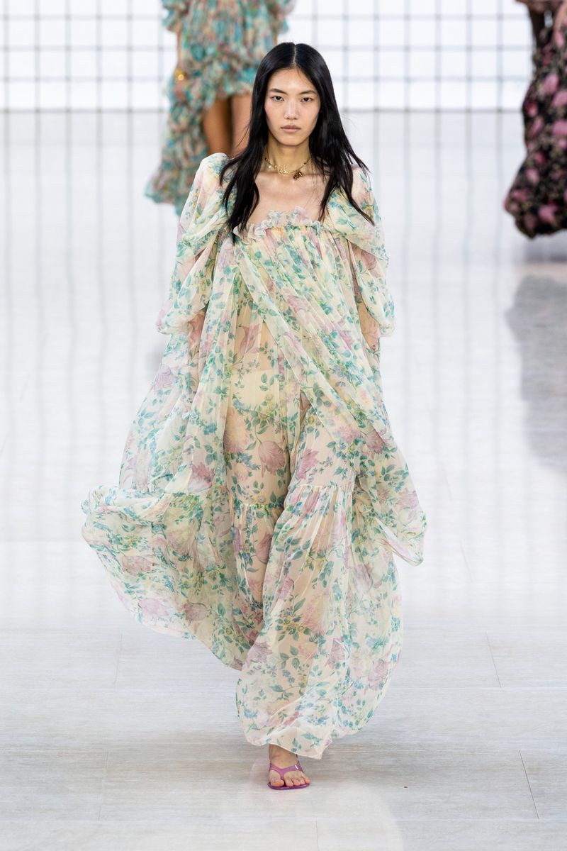Hejia Li featured in  the Chloe fashion show for Spring/Summer 2025